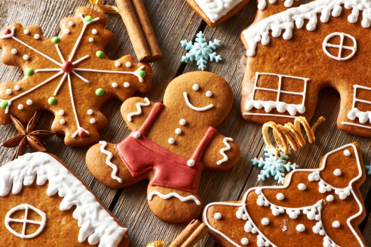 New Year's Gingerbread Cookies