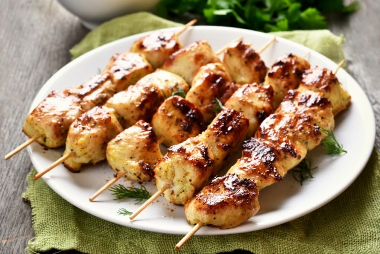 Chicken Skewers in Kefir Marinade