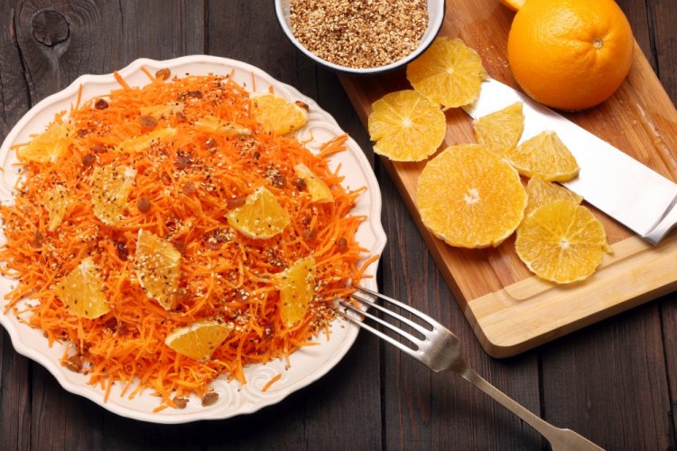 Ensalada de zanahoria y naranjas