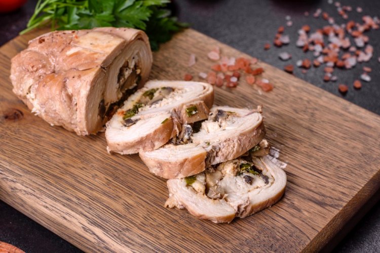 Turkey Roll with Mushrooms