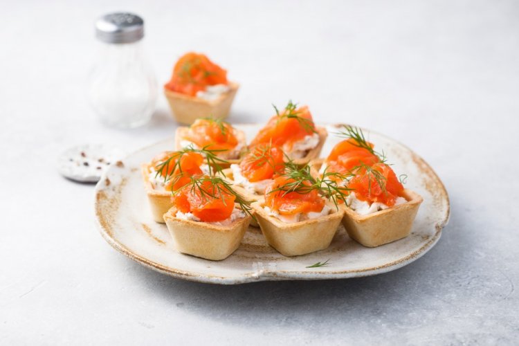 Ricotta and Red Fish Tartlets