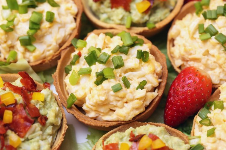 Avocado, Egg, and Ricotta Tartlets