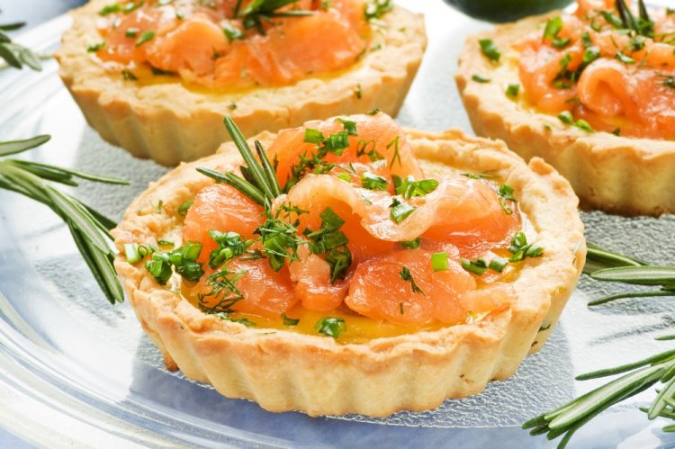Ricotta, Mascarpone, and Smoked Salmon Tartlets