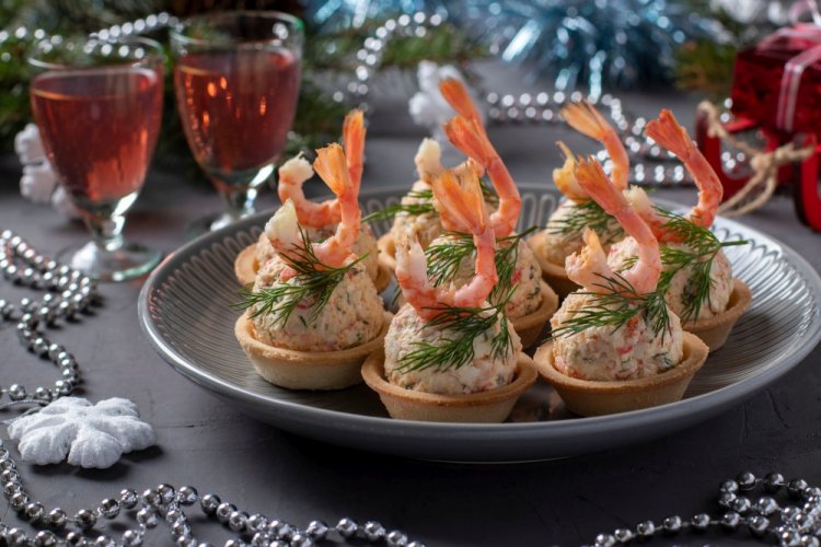 Shrimp and Krill Meat Tartlets
