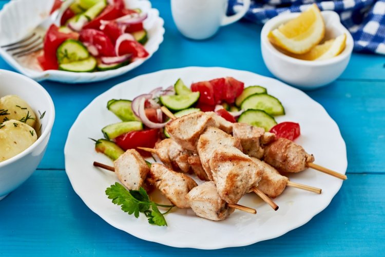 Chicken Skewers with Ginger in an Air Fryer