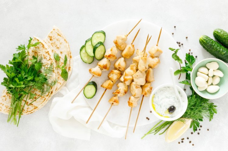 Chicken Skewers in Mineral Water in an Air Fryer