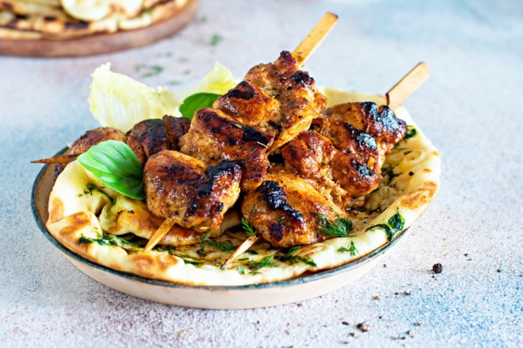 Chicken Skewers in Honey-Mustard Marinade in an Air Fryer