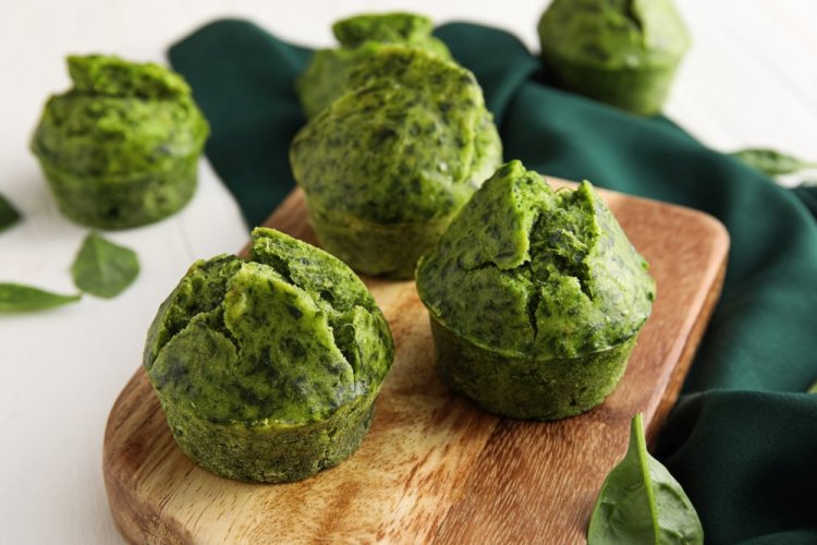Spinach Muffins in an Air Fryer