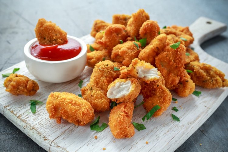 Nuggets de pollo en freidora de aire