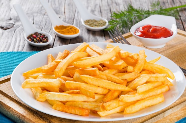 Patatas fritas en freidora de aire