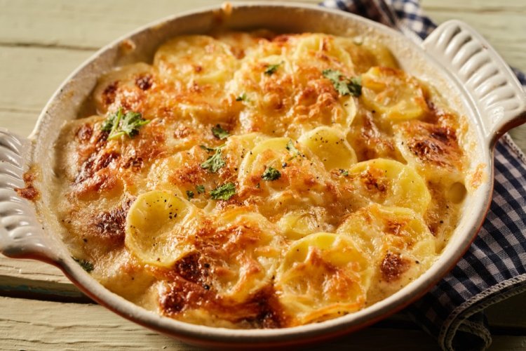 Gratinado de patatas en freidora de aire
