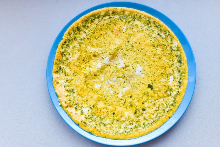 Omelet with Cottage Cheese in Air Fryer