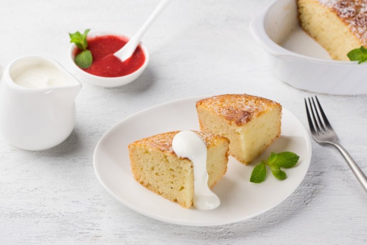 Semolina Cake (Mannik) in Air Fryer