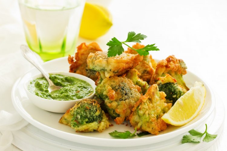 Air Fryer Battered Broccoli