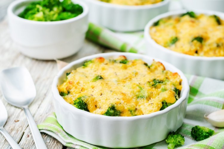 Air Fryer Vegetable Casserole with Broccoli