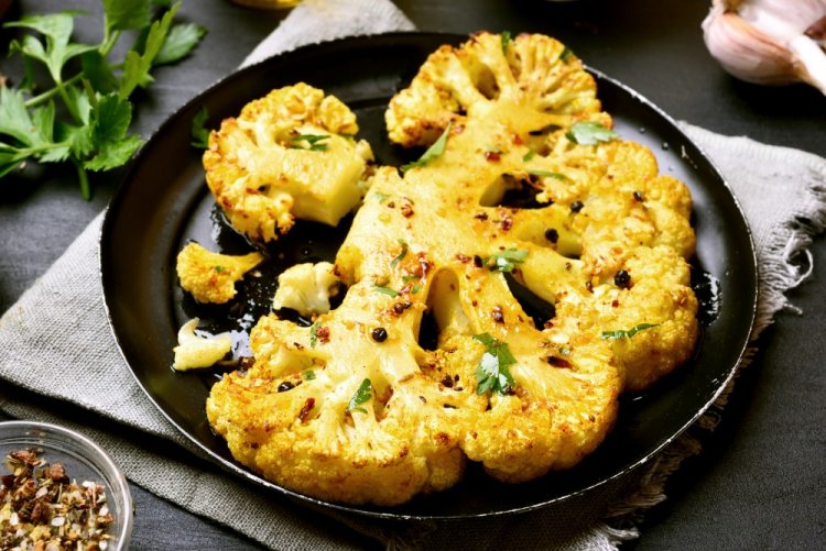 Cauliflower Steaks in the Air Fryer