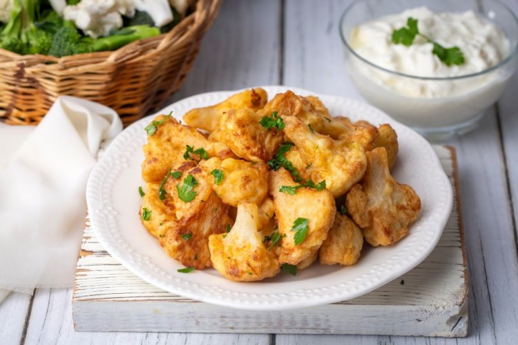 Lenten Battered Cauliflower in the Air Fryer