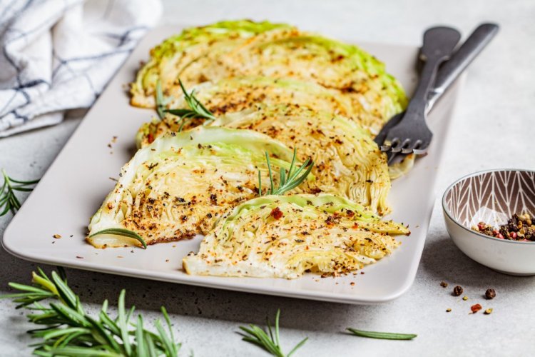 Cabbage Steaks in an Air Fryer