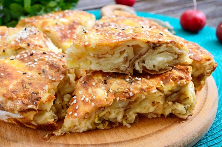 Healthy Lavash with Cottage Cheese and Spinach in an Air Fryer