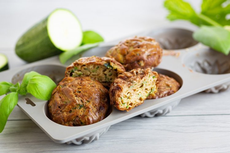 Healthy Zucchini Muffins in an Air Fryer