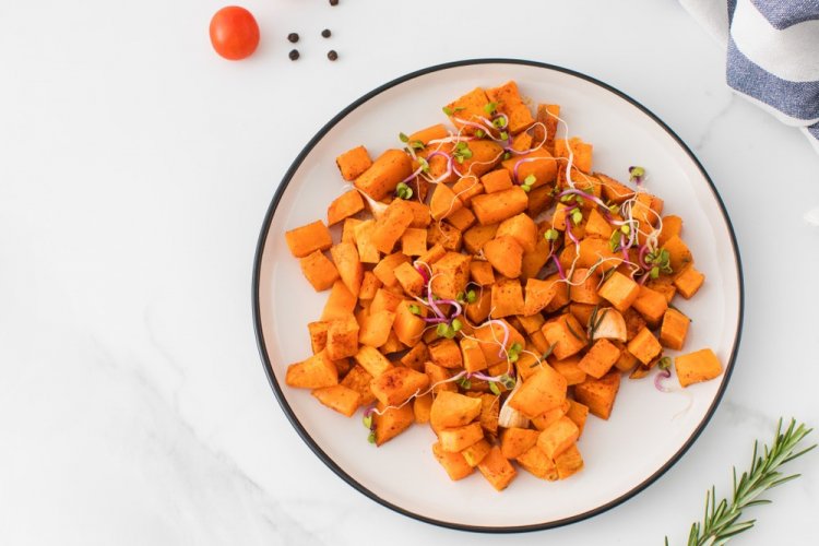 Sweet Potatoes with Regular Potatoes in an Air Fryer