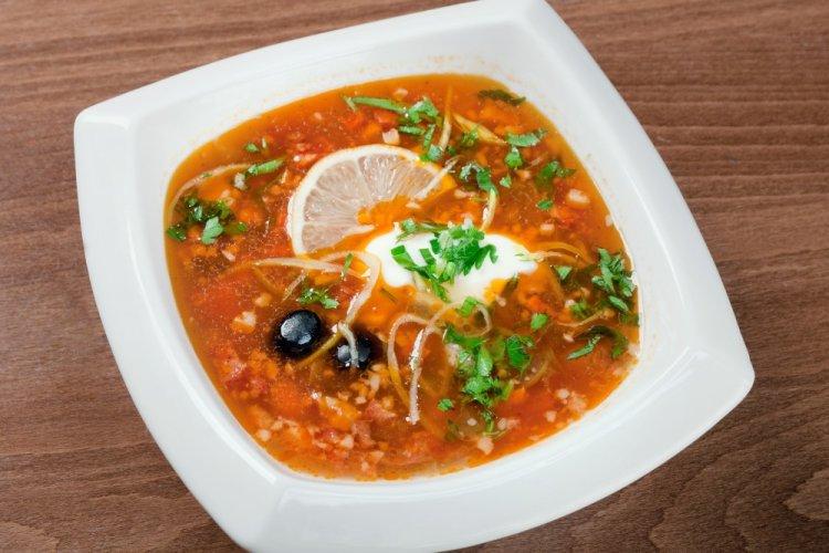 Solyanka (Meat Soup) in a Multicooker