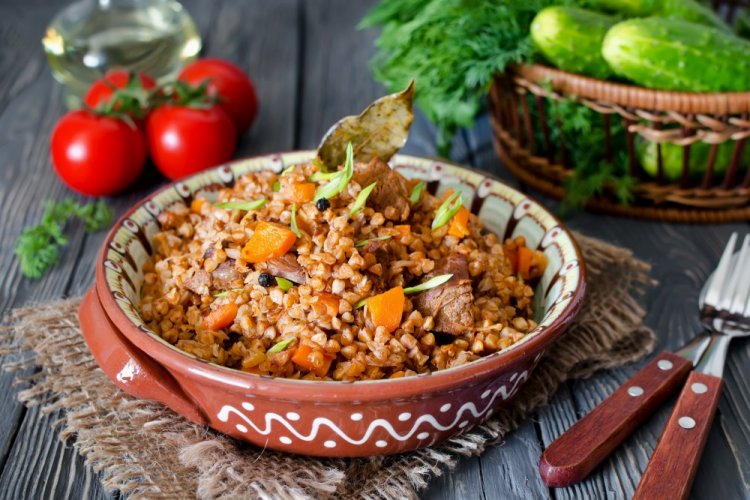 Merchant-Style Buckwheat with Pork in a Multicooker