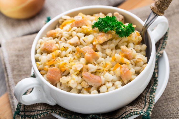 Pearl Barley with Pork in a Multicooker