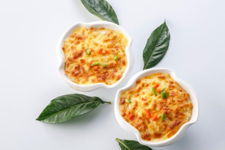 Rice with Egg and Cheese in an Air Fryer