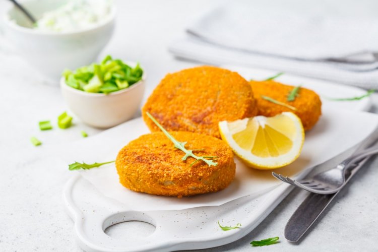 Chum Salmon Cutlets in an Air Fryer