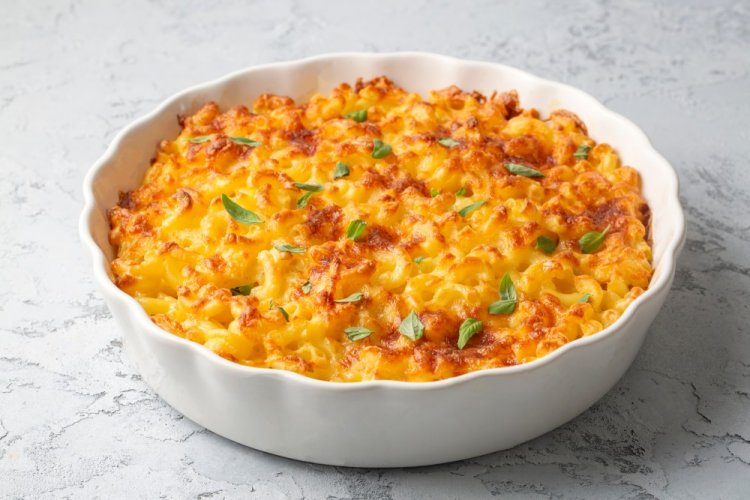 Pasta Casserole with Minced Meat in an Air Fryer