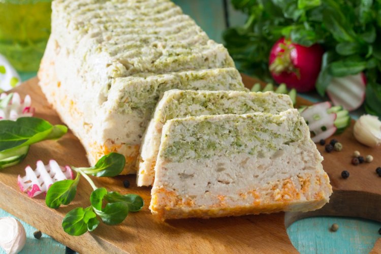 Casserole with Chicken Minced Meat and Cottage Cheese in an Air Fryer