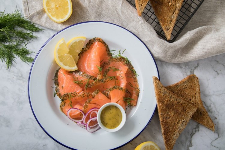 Salmon Gravlax with Dill