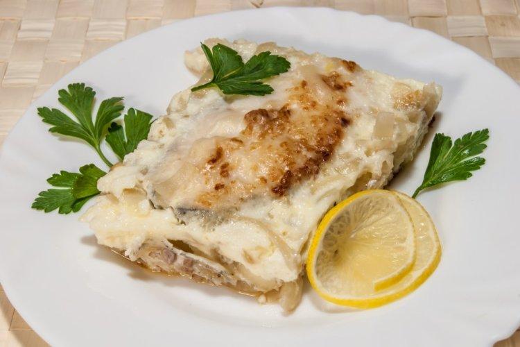 Pike Perch Fillet with Cheese in Air Fryer