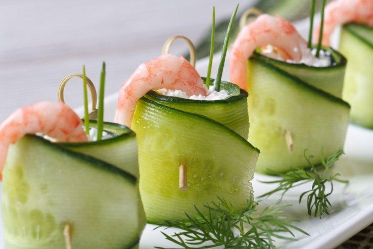 Cucumber Rolls with Shrimp
