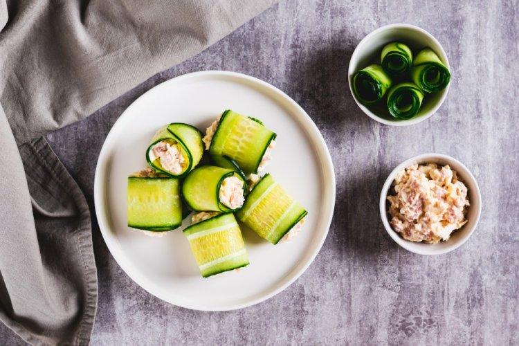 Cucumber Rolls with Tuna