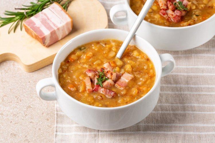 Pea Soup with Pork in an Afghan Kazan