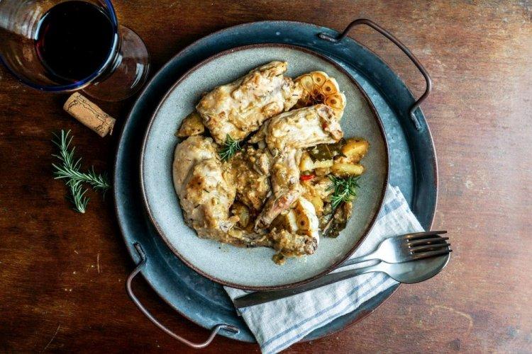 Rabbit in Spicy Breading in an Afghan Kazan