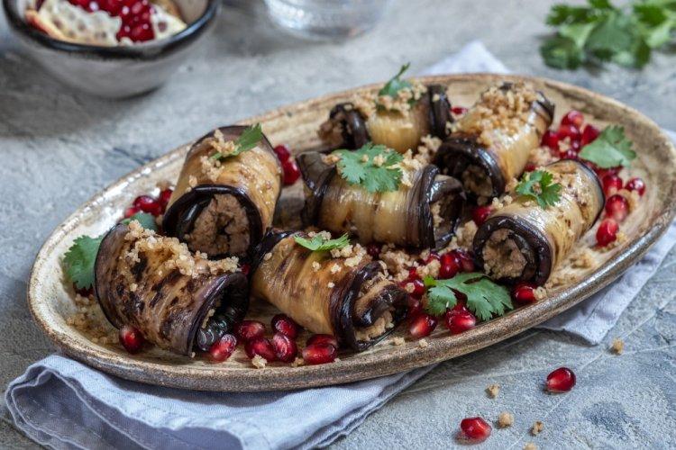 Eggplant Rolls with Walnuts