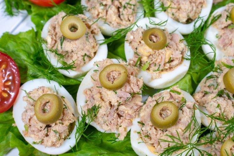 Tuna and Olive Canapés