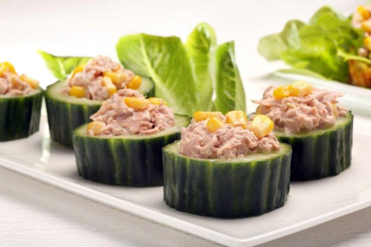 Tuna and Cheese Canapés