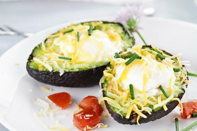 Baked Avocado with Cream Cheese