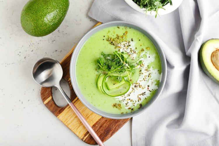 Cold Avocado and Cucumber Soup