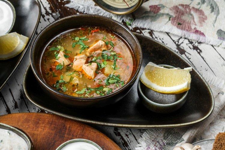 Ukha with Trout Head and Tail Broth