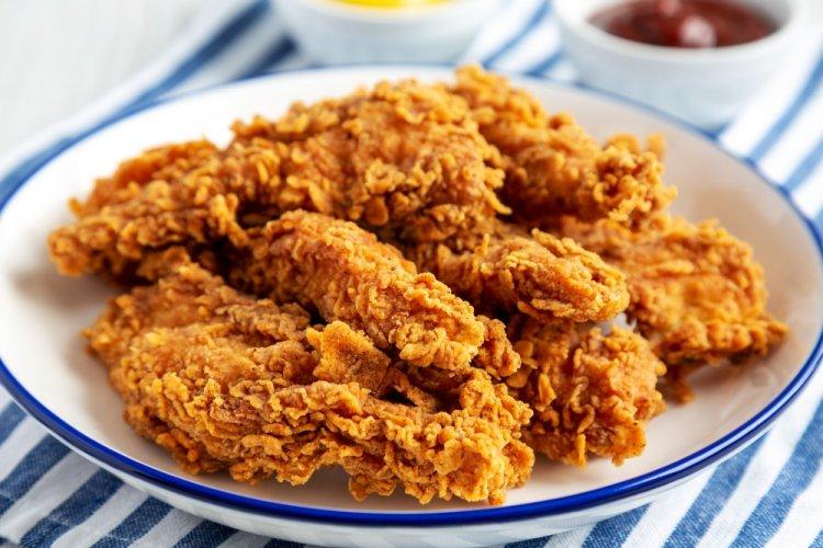 Chicken Strips with Cornflake Breading in an Air Fryer