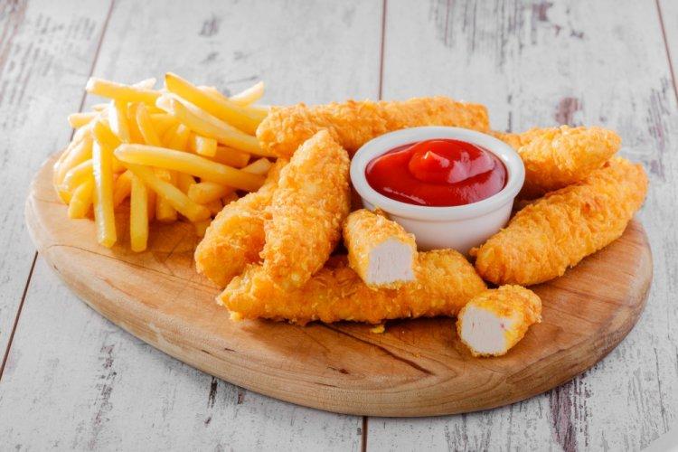 Chicken Strips with Chip Breading in an Air Fryer