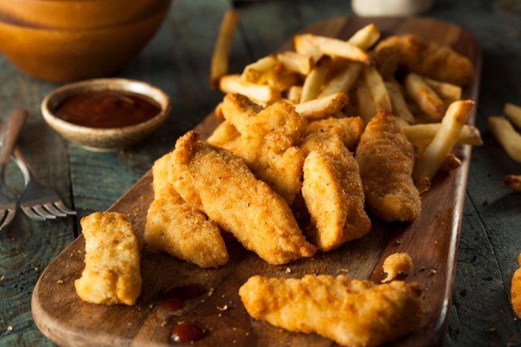 Chicken Strips in Soy-Mustard Marinade in an Air Fryer