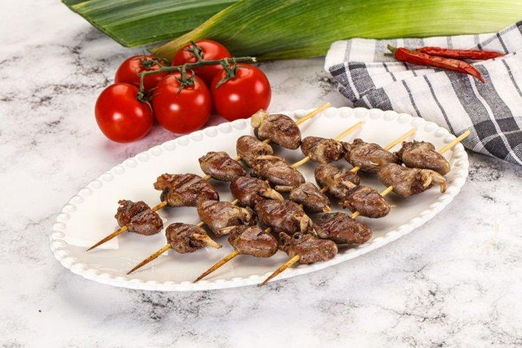 Chicken Hearts in Mustard Marinade in an Air Fryer