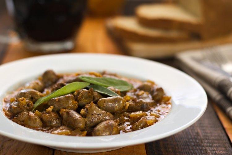 Chicken Hearts with Sour Cream in an Air Fryer