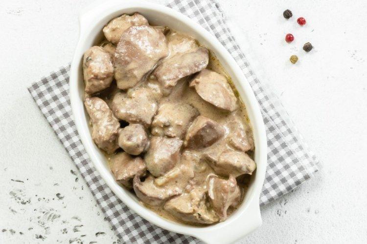 Chicken Liver with Cream in an Air Fryer